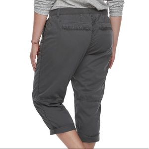 Sonoma Pants - Plus Size SONOMA Gray Utility Convertible Capris Sonoma Pants - Plus Size SONOMA Gray Utility Convertible Capris